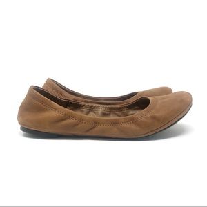 Lucky Brand Brown Emmie Leather Ballet Flats